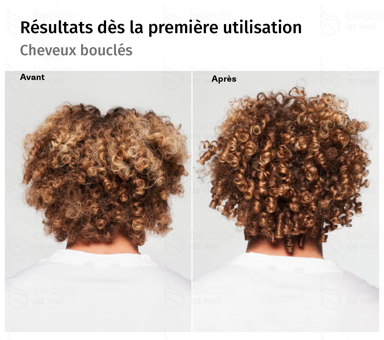 Résultats – Cheveux bouclés Résultats d’OLAPLEX Nº.4C sur cheveux bouclés : plus propres, plus brillants, plus forts