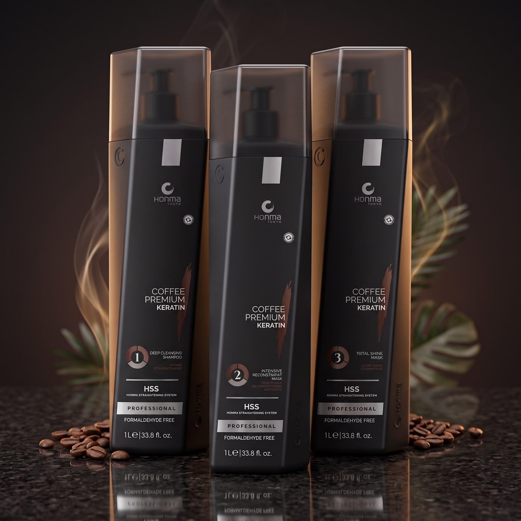 Honma Tokyo Coffee Green one-step formaldehyde-free smoothing for all hair types