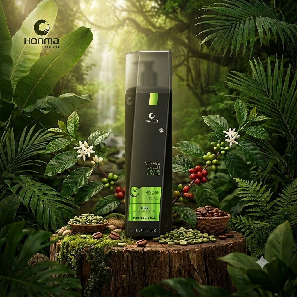 Honma Tokyo Coffee Green one-step formaldehyde-free smoothing for all hair types