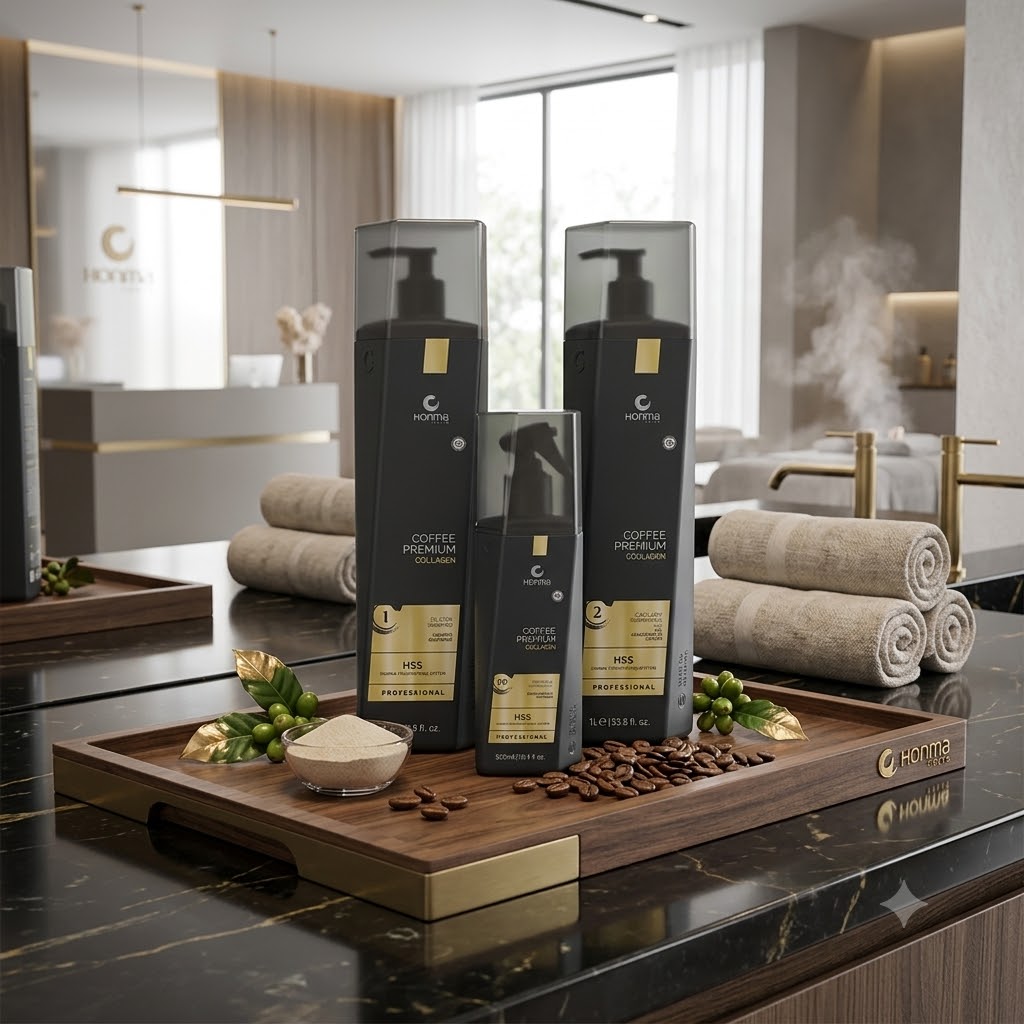 Honma Tokyo Coffee Collagen smoothing for dry and fragile hair